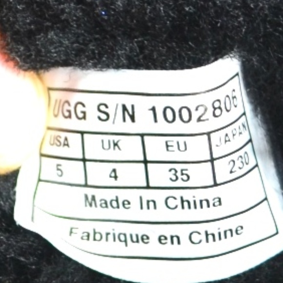 UGG Sparkle Black Metallic Classic Short Boots - Picture 7 of 8